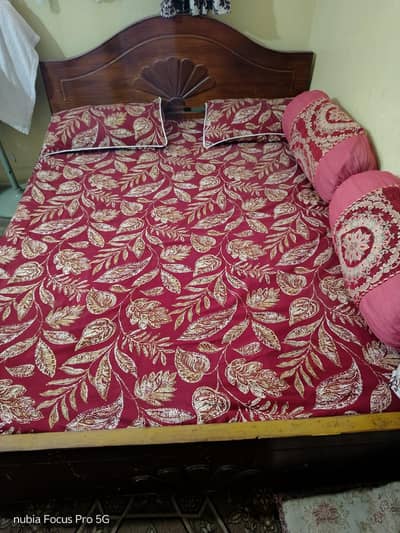 Double bed with mattress