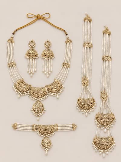Bridal pearl jewellery set for walema complete set excellent condition