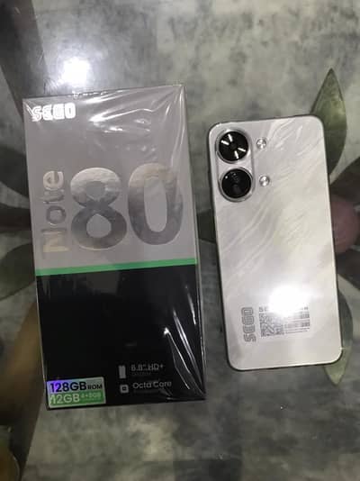 SEGO Note 80 128gb 12 GB ram   two flashlight