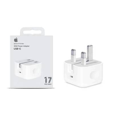 Iphone 17 Pro Max 35w (original Watt) Uk Pin Usb-c Power Adapter