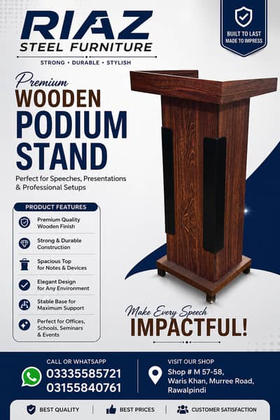 Dice / Rostrum /speech dice / podium