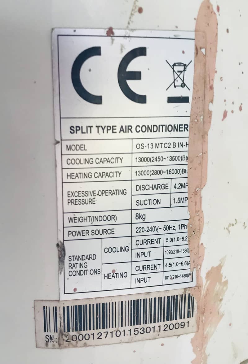 Orient Split AC 1 ton. 1