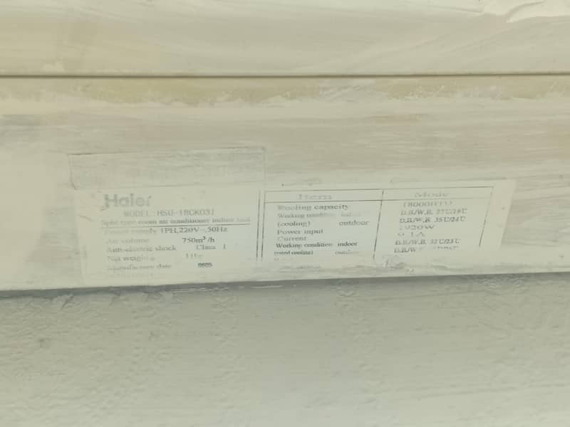 Haier split AC 1.5 ton 5