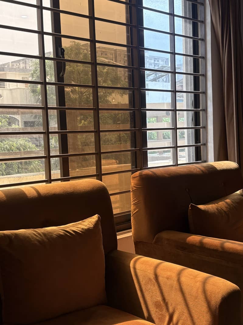 Rust Orange Sofa Set 8