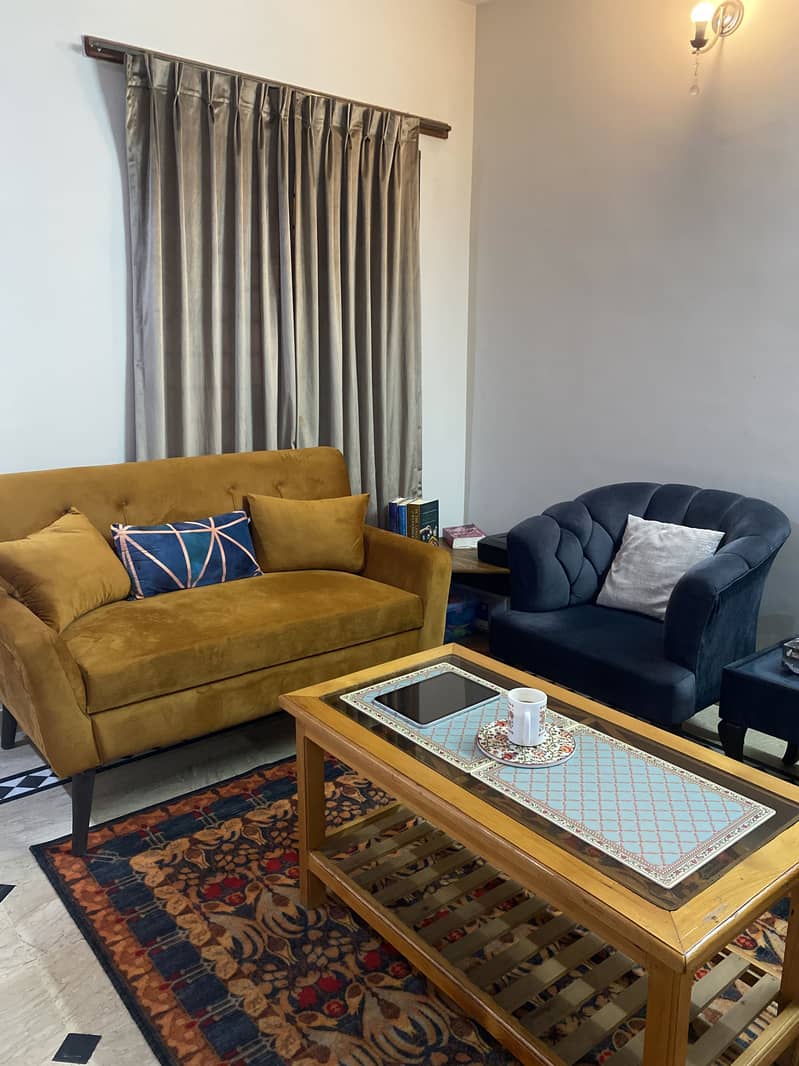 Rust Orange Sofa Set 11