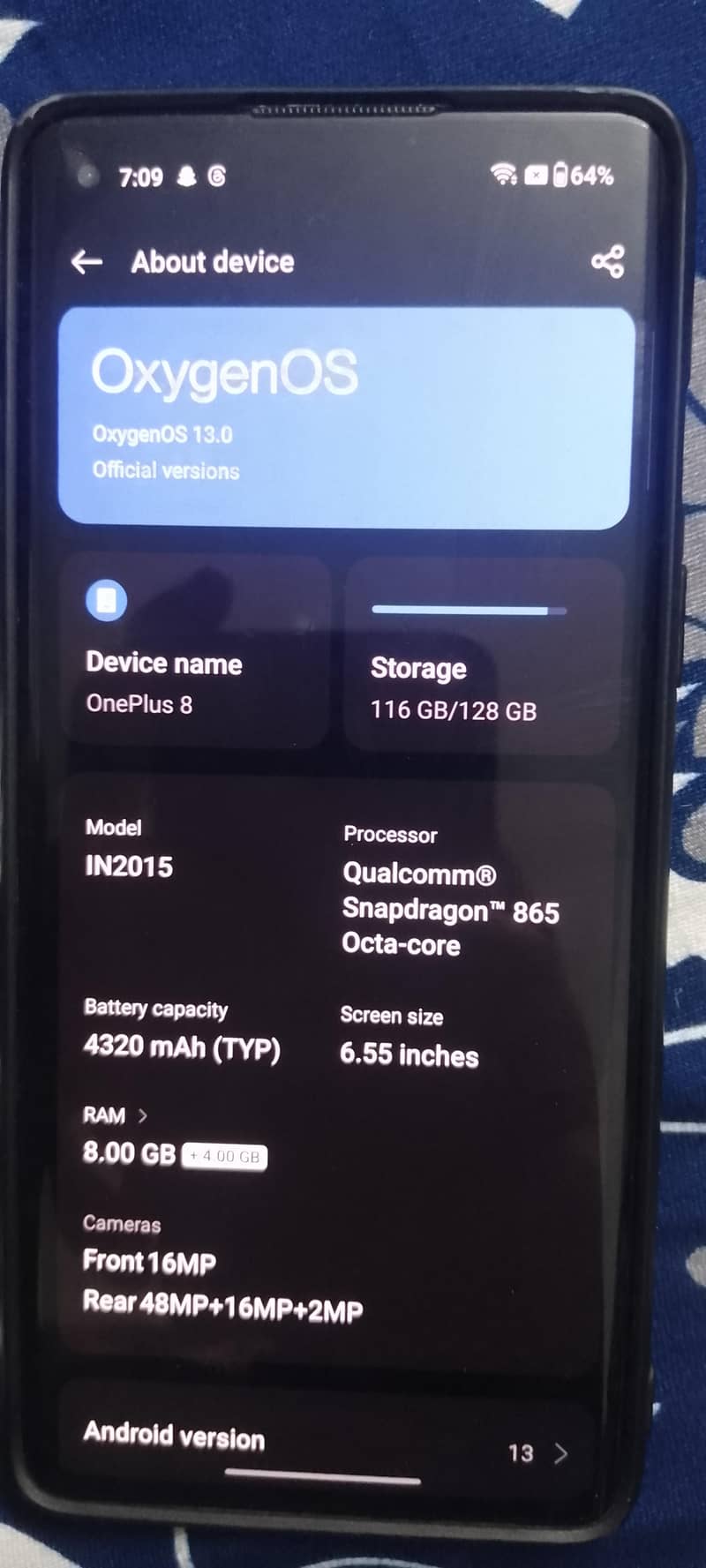 One Plus 8 6