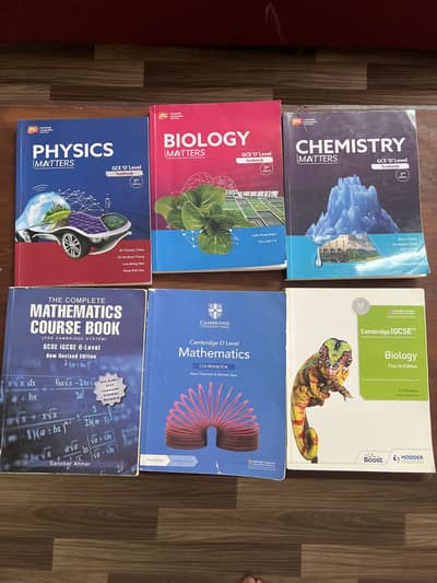 O levels science and maths course books