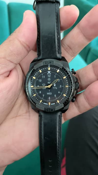 Fossil Men's Hybrid HR Smartwatch, Bronson with Heart Rate, Activity &
