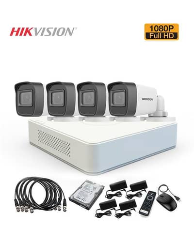 4 FHD CCTV Camera Package HIKVISION