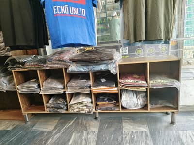 garments shop display rack and stand