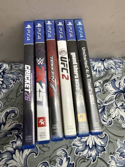 PS4 GAMES AVAILBLE.