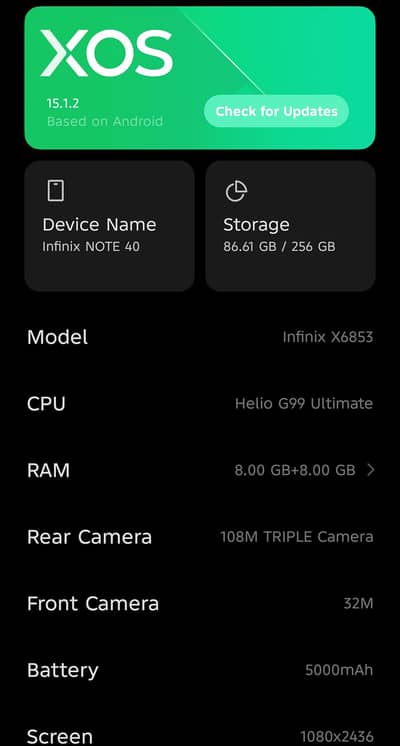 Infinix Note 40