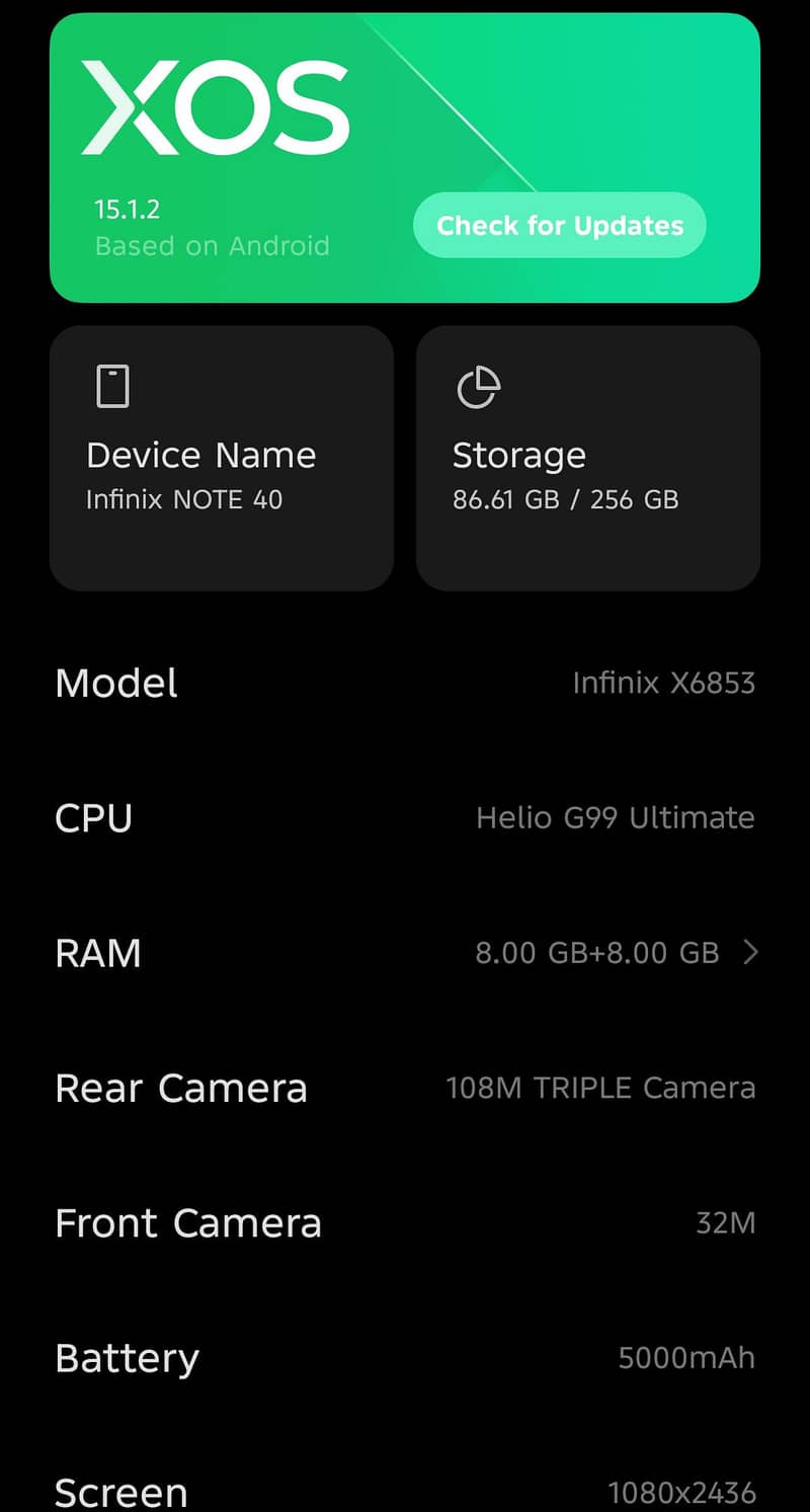Infinix Note 40 0