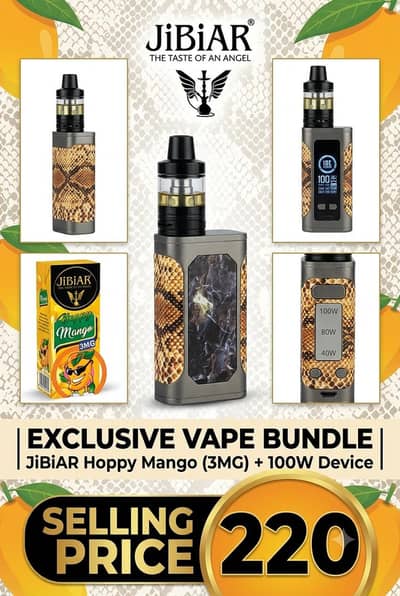 JiBiAR Hoppy Mango 3MG / 100W Vape Mod Kit