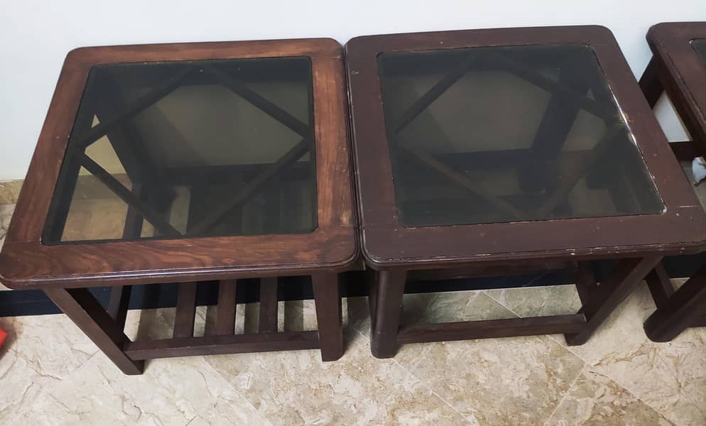Table set Glass 2+1+1 1
