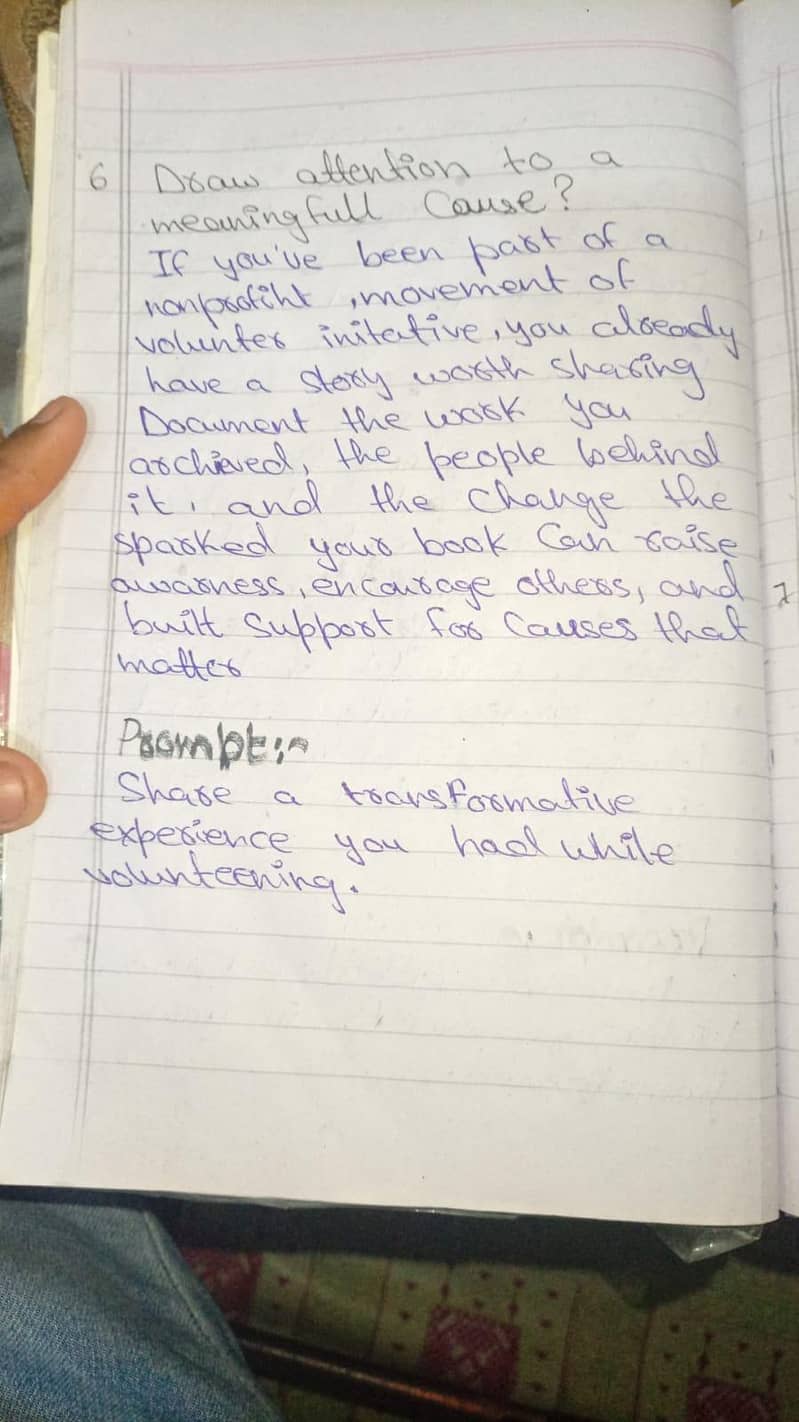 Assignment hand written student work 2