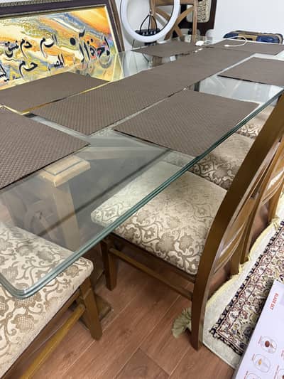 8-Seater Dining Table Set for Sale | Table + 8 Chairs | Used