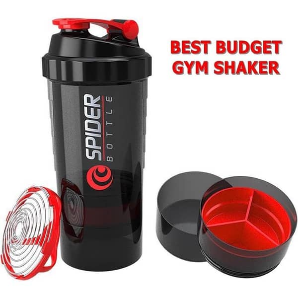 SPIDER BOTTLE PROTEIN & MULTI PURPOSE SHAKER WITH 2GO SOLUTION Strauss Spider Shaker Bottle 500ml