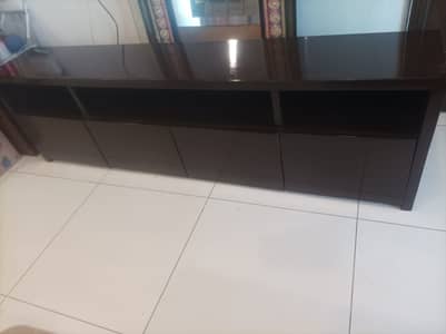 T. V Table LCD Rack with 4 Drawers Polished & Clean - Moving Out Sale