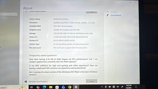 Laptop for sell
