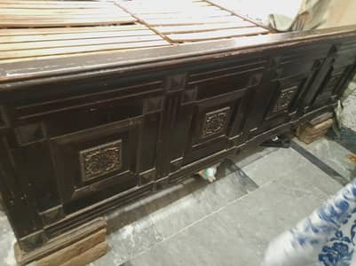 Double bed  argent for sale with foam/ metress  pure woodden