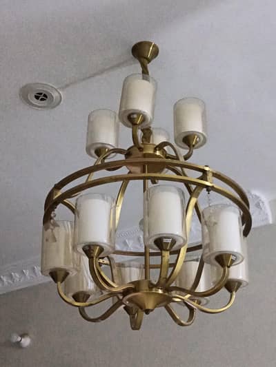 chandelier with 6 wall lights
