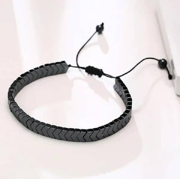 YINGYING Hematite Bracelet for Men and Women Natural Stone Braided Bracelet