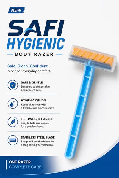 safi hygiene body razor