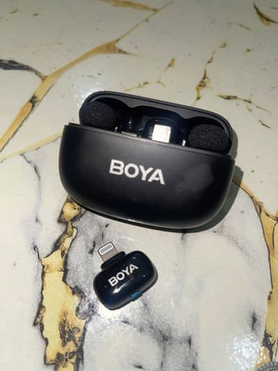 Boya Mini-2-01- Upgraded super mini wireless microphone Just box open.