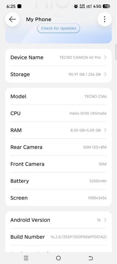 Tecno CAMON 40 Pro