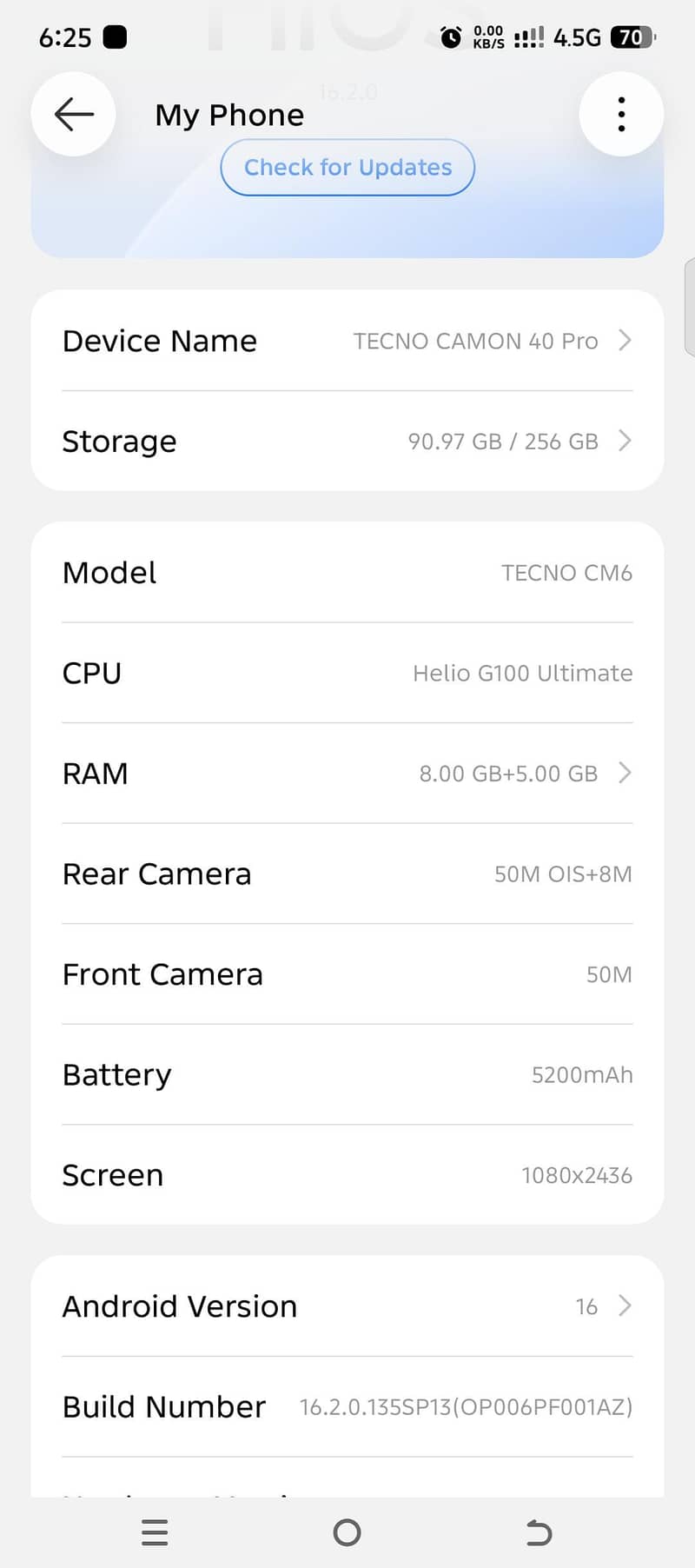 Tecno CAMON 40 Pro 0