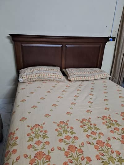 Bed with mattress