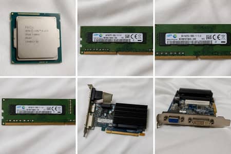 Intel i5 4th gen 4570 16 GB DDR3 1600 Mhz with AMD Radeon 6450 1 GB