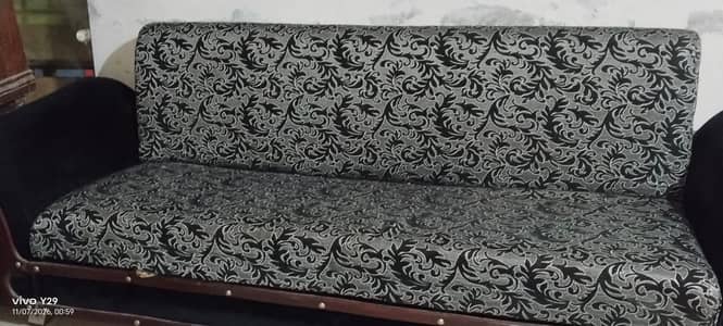 Wooden Sofa cum Bed
