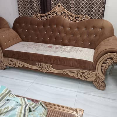 sofa set 3 seater 2 seater 1 seater with cushions.