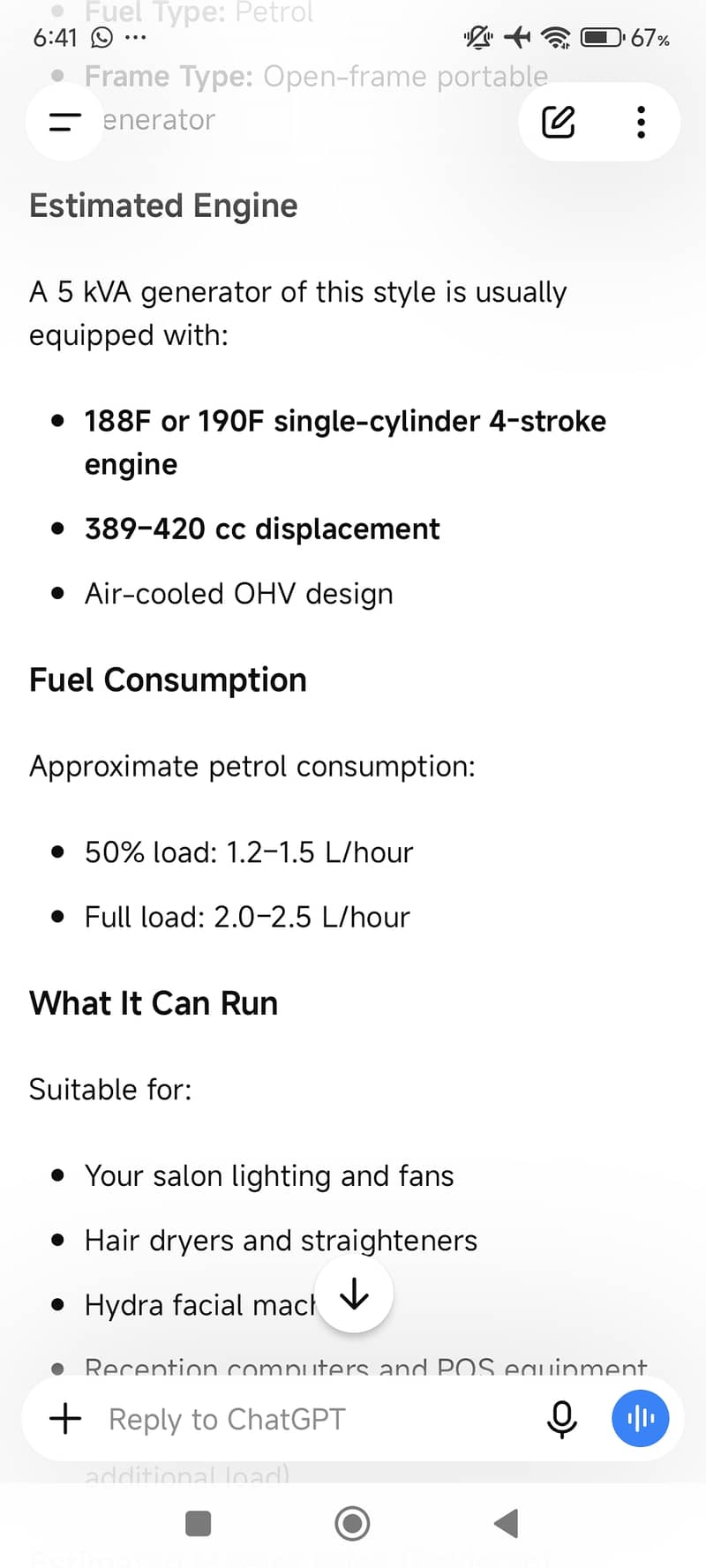 7KVA Self Start 9