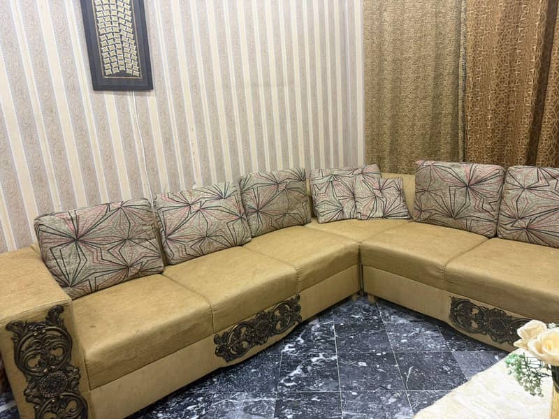 L shape 7 seater sofa 1