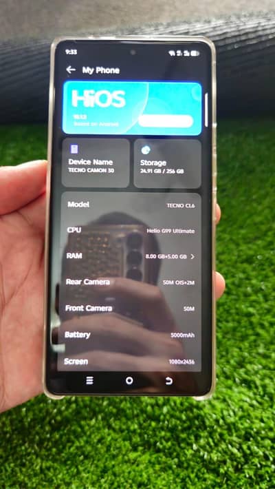 Tecno camon 30 with box exchange with Samsung