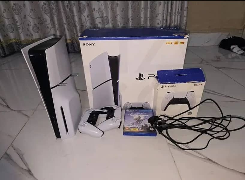 PS5 Slim Game Disk Edition 2 Controller 1Tb SSD 8CDS 0