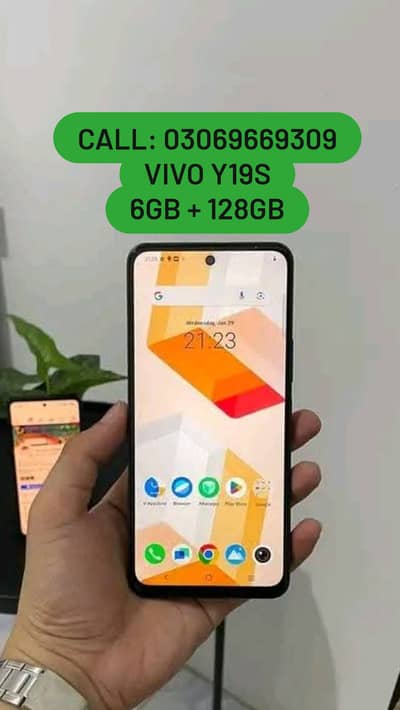 Vivo Y19s 6GB Ram 128GB Room With Box 10by10 With Warranty Patch