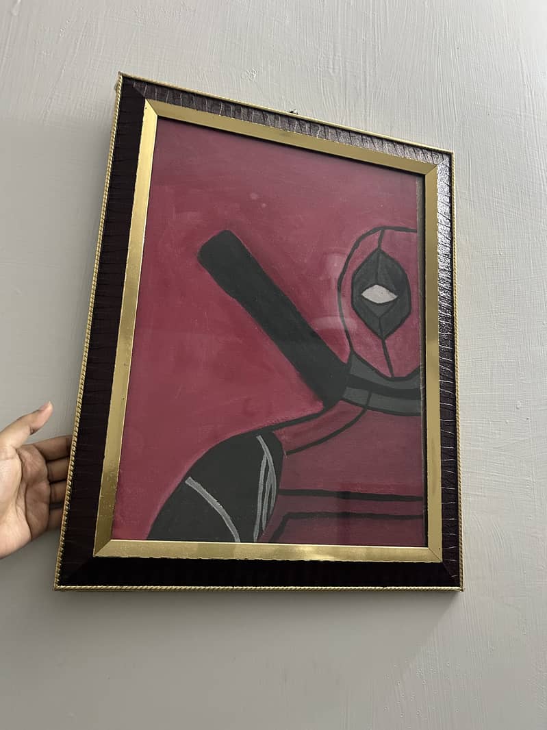 Deadpool frame painting 1