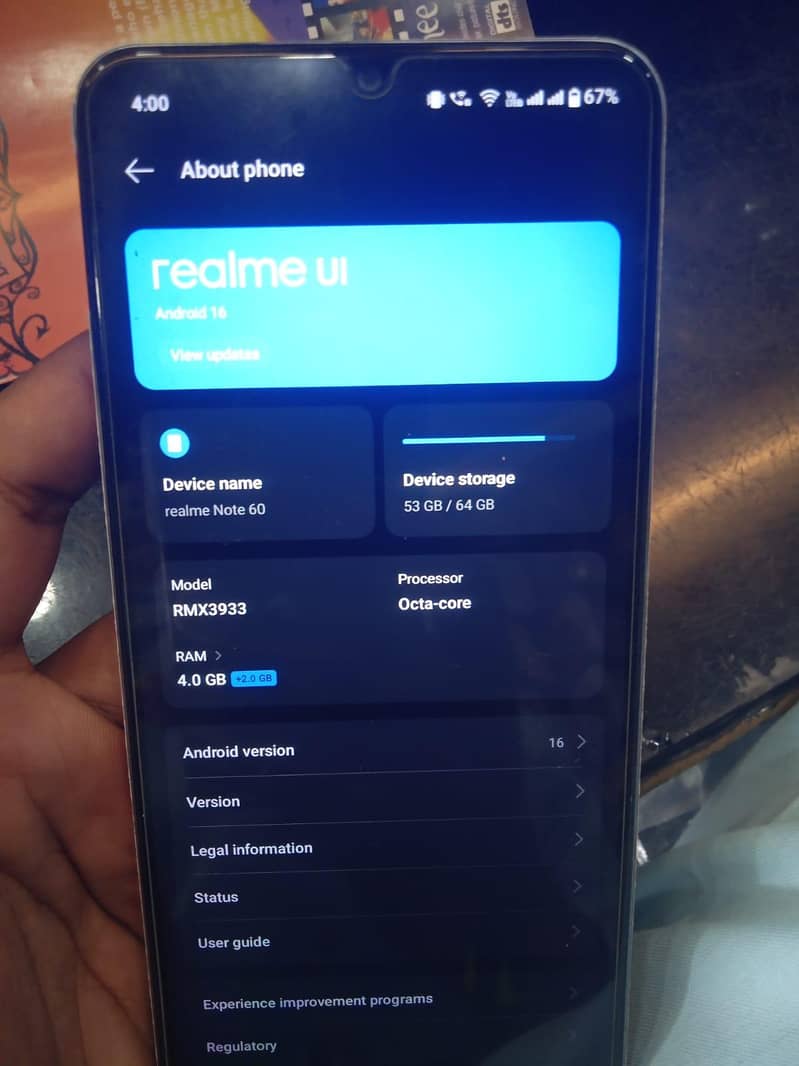 relme not 60 4