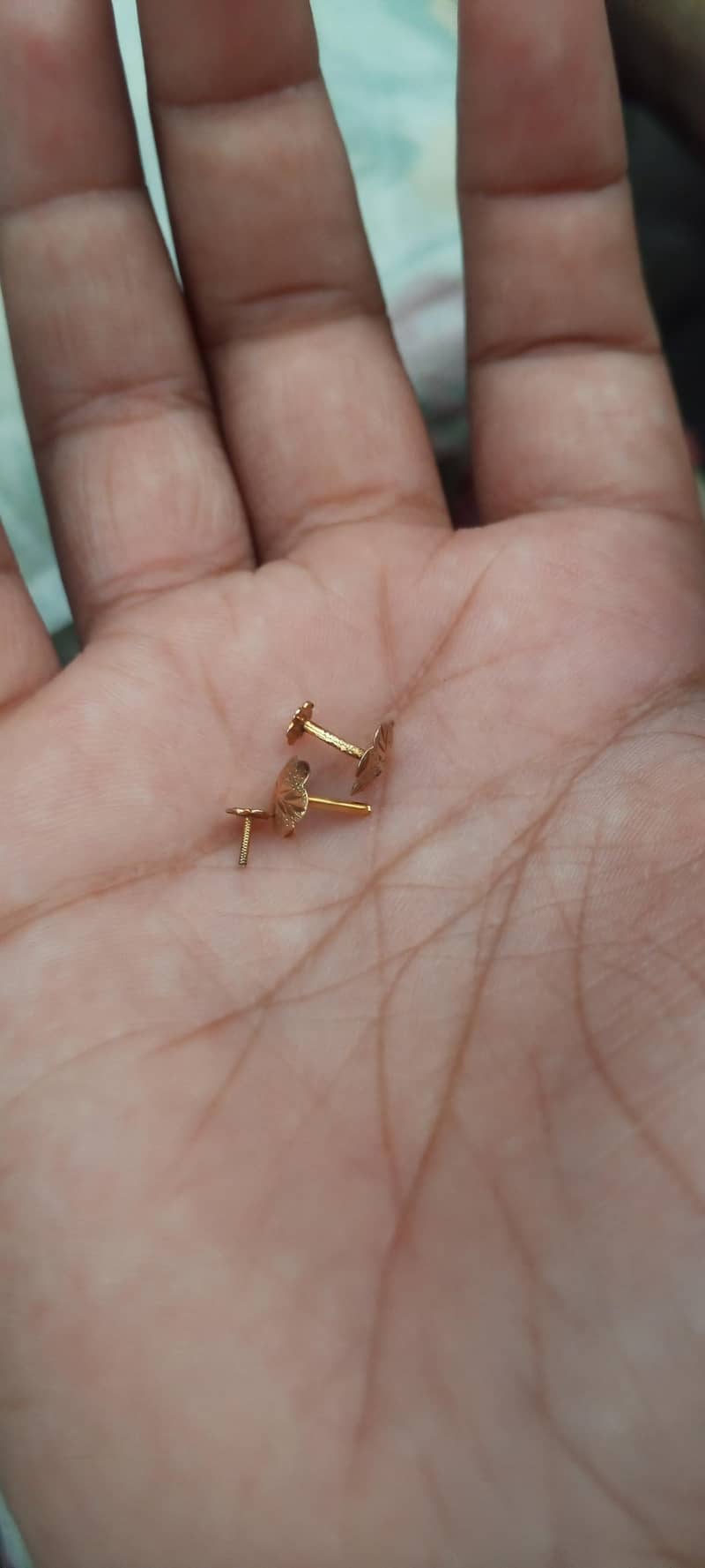 pure gold earrings 1