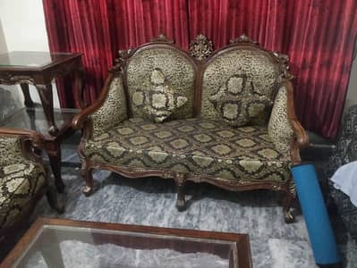 chinotie sheesham wood sofa set good condition