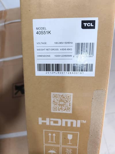 new TCL 40 inch