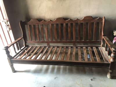 Sofa Set 3Seater Big Sofa & 2 ,1Seater Sofas Organic Wood 