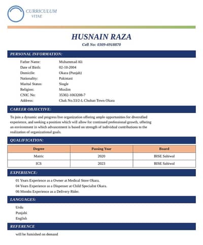 contact number 03096918870