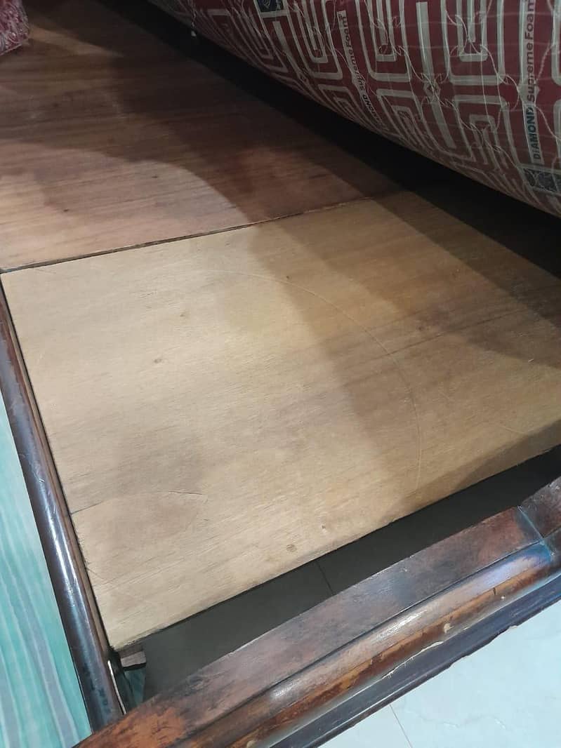 Double Bed without mattress with Side Tables 2