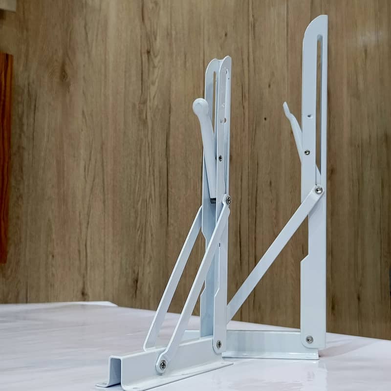 Heavy Duty Folding Shelf Bracket Wall Mounted Table Stand Hinge Pair 15