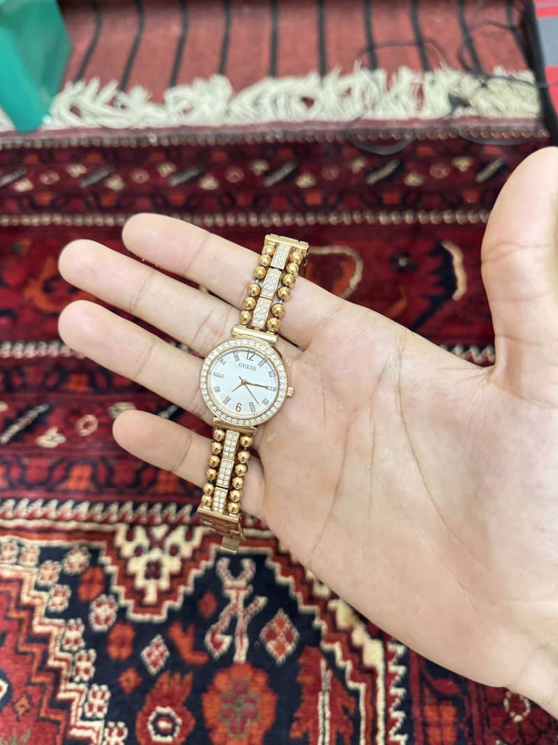 GUESS Gala Gold-Tone Analog Watch (Model: GW0401L2). 0